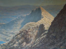 Decent from Snowdon 16'' x 12'' Oil on Board. Unframed  Sold