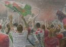Wrexham Passion. Sold Wembley concourse 2022. FA Trophy final.