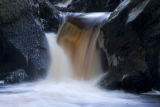Minor waterfall in Ness Country Park