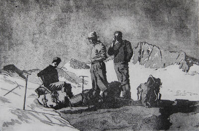 Tricounis traversing the Zillertal, 1963