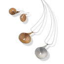 Pyriform pendants and earrings