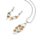 Plantae pendant and earrings