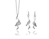 Vortex pendant and earrings