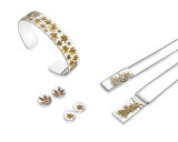Plantae pendant and earrings