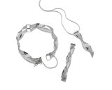 DNA bracelet, earrings and brooch