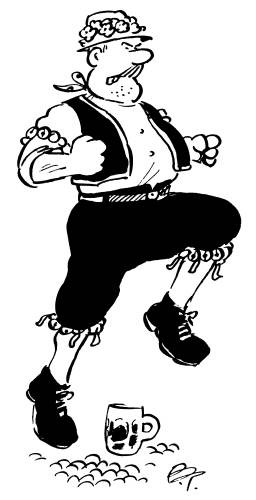 Bill Tidy drew the cartoon