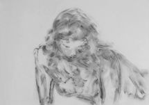 Oh Whistle and I'll Come to You (2018) Graphite powder 59cm x 84cm