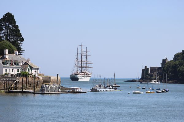 Sailing Ship on the Dart Estuary