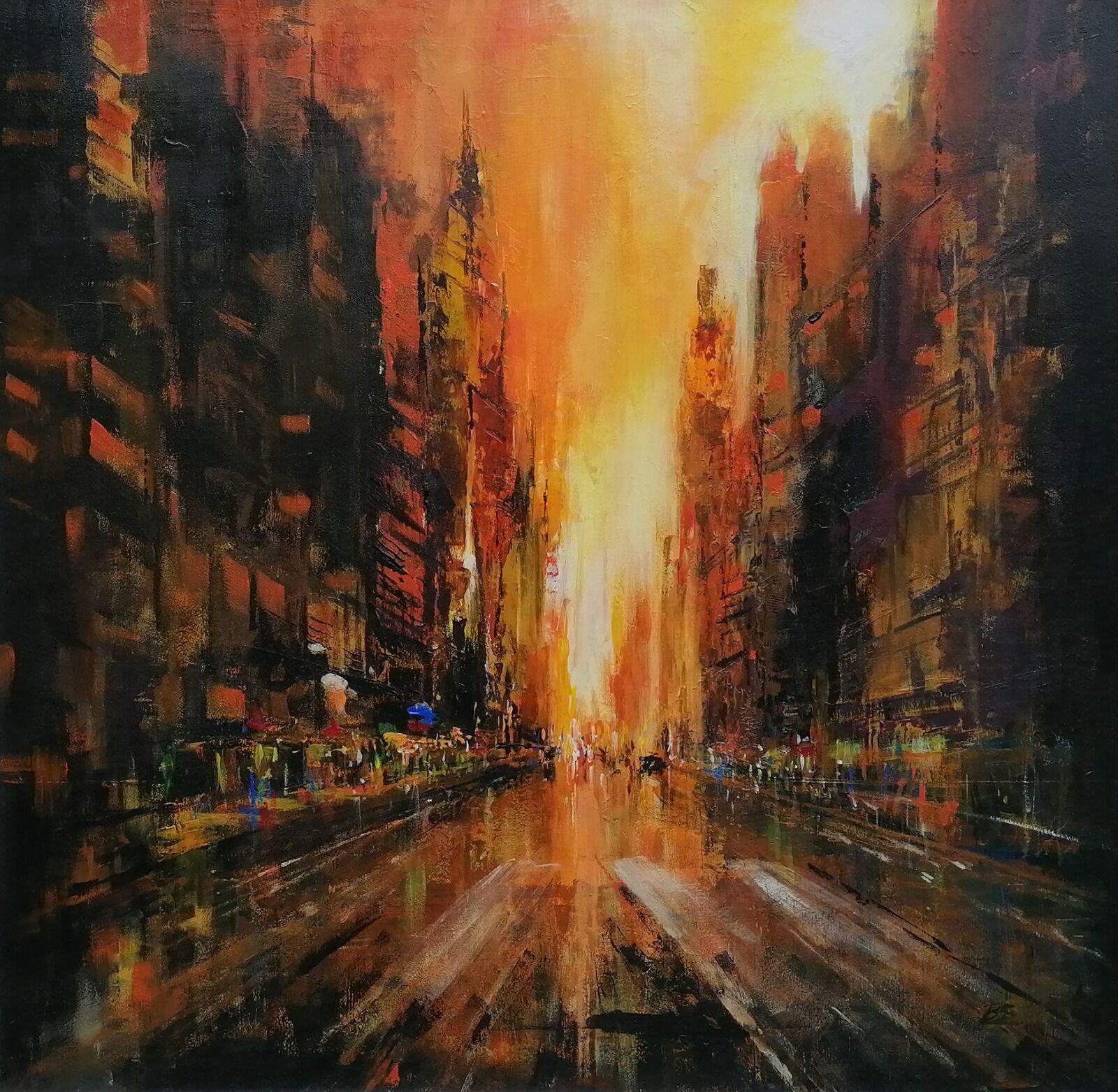 "City sun after rain"