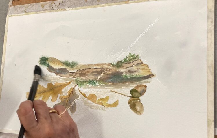 Painting underway...