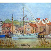 Rainbow Over The Maltings At Snape