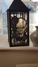 Skull and Roses Lantern