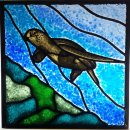 Turtle Painted and Fused Panel