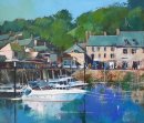 Sunny Morning, Padstow (Acrylic) 13x15in