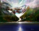 The Victoria Glacier (Acrylic) 16x18in