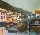 Sunlight, Polperro (Acrylic) 14x16"