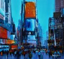 Mid-town Manhattan (Acrylic) 20x23"