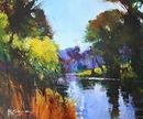 Spring on the River (Acrylic) 33x42cm