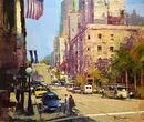 Union Square, San Francisco (Acrylic) 45x54cm