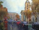 London Life, St Martin's Place (Acrylic) 33x41cm