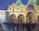 Evening Light, San Marco (Watercolour) 34x41cm