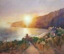Ventnor Sunset (Watercolour) 34x42cm