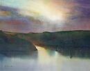 Stormy Dawn, Fowey (Watercolour) 35x44cm