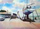 Topsham Quay (Watercolour) 28x33cm