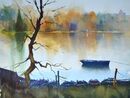Hever Lake, Winter (Watercolour) 34x42cm