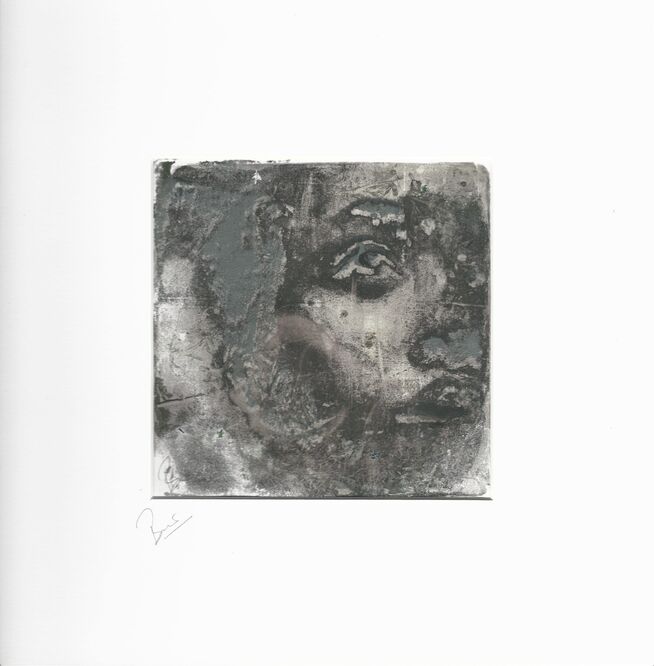 sculpture woman monoprint