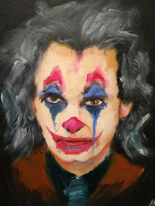 The joker oil sketch
