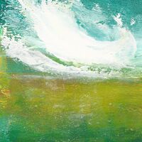 monoprint summer clouds