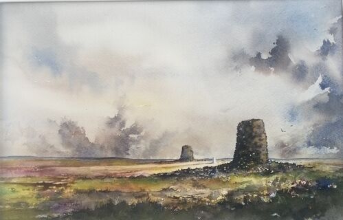 Twin Law Cairns, Lammermuirs.