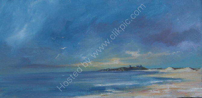 Dunstanburgh Castle from Newton Bay