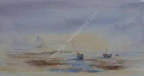 Morning light on Lindisfarne.