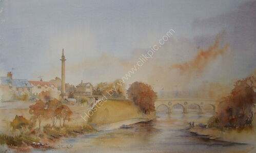 Coldstream bridge and Monument pool.