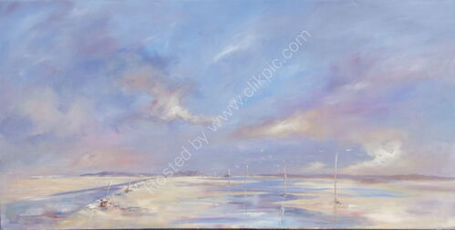 The Holy Island of Lindisfarne causeway.