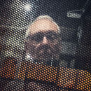 Self portrait on Tram at night