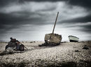 Beached wreck, Lydd on Sea