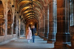 A walk around the Cloisters at Chester Cathedral