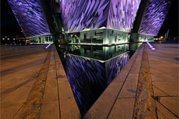 Belfast Titanic at night