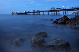 Blue hour at Llandudno Pier Wales
