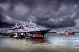 Boudicca Cruise liner in Liverpool