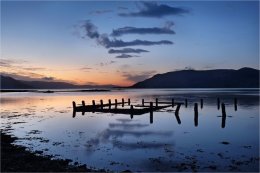 Carlingford Lough sundown at high tide