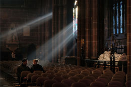 Chester Cathedral sunlight