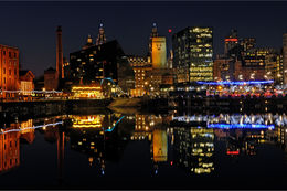 City lights Liverpool