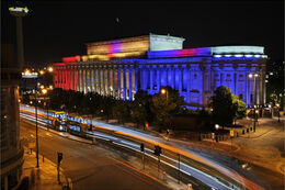 Colourful St. George's Hall Liverpool