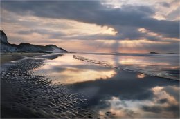 Evening light over Portrush East Strand