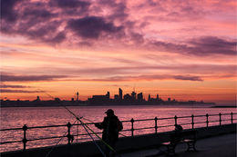 Fishing the Mersey