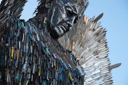 Knife Angel sculptured by Alfie Bradley